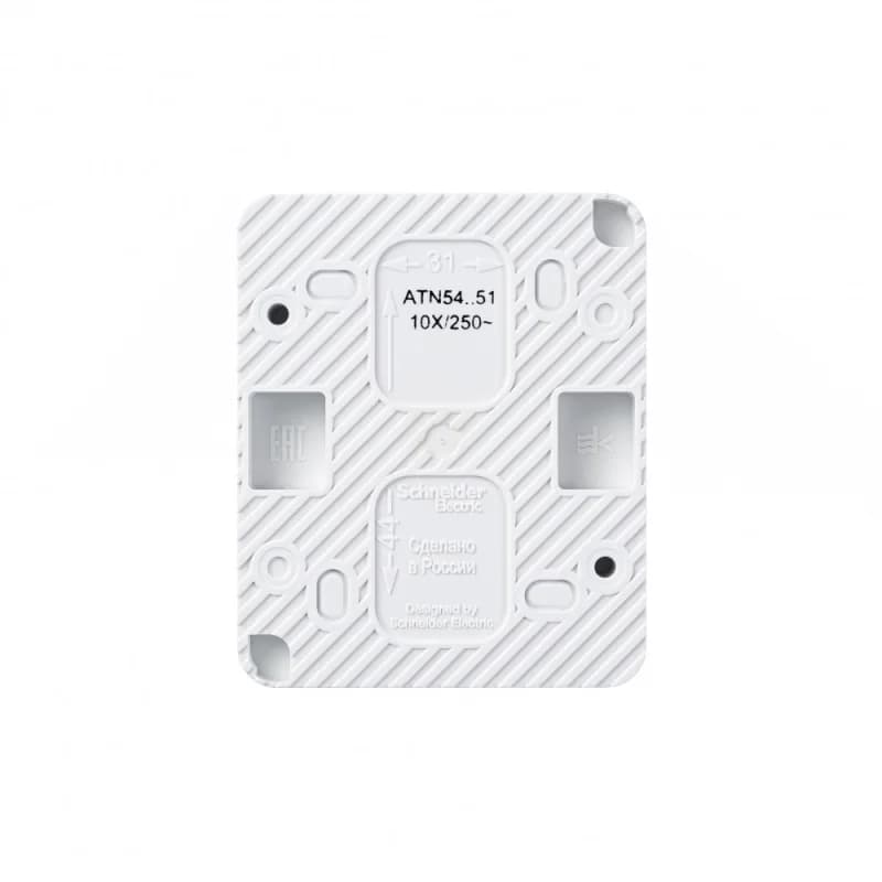 Выключатель 2-клавишный накладной 10АХ IP54 Schneider AtlasDesign Profi54 белый