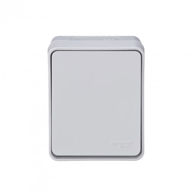 Переключатель 1-клавишный накладной 10А IP54 Schneider AtlasDesign Profi54 белый
