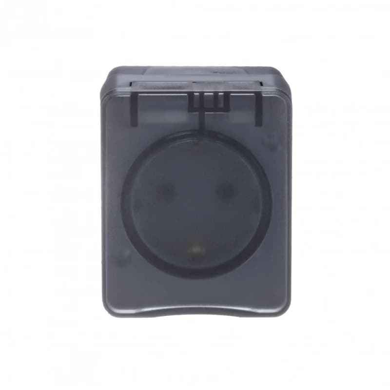 Розетка с заземлением со шторками накладная, 16А/250B IP54 Schneider AtlasDesign Profi54 антрацит