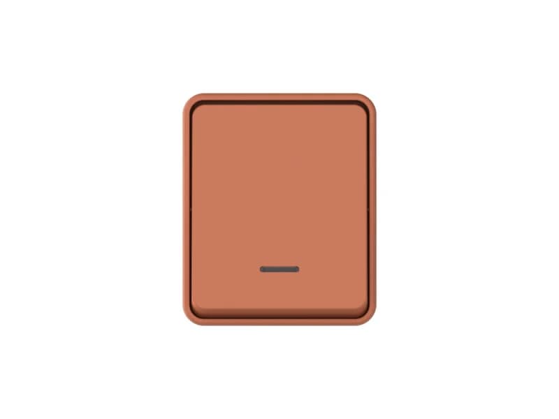 Выключатель 1-клавишный с подсветкой накладной 10А IP54 Schneider AtlasDesign Profi54 терракотовый
