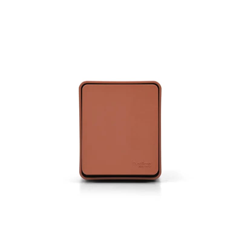 Переключатель 1-клавишный накладной 10А IP54 Schneider AtlasDesign Profi54 терракотовый