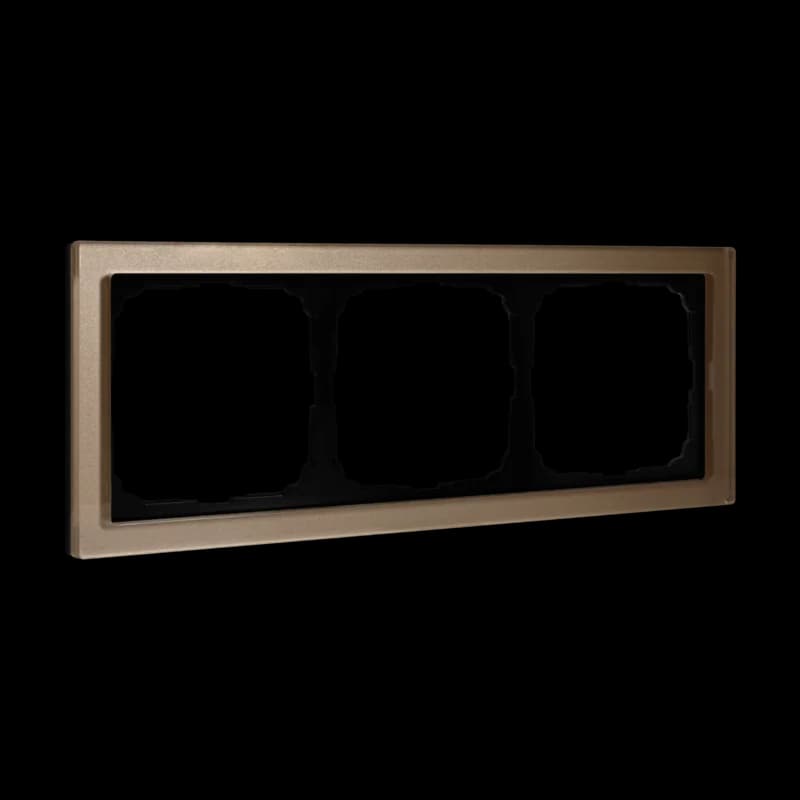 ArtGallery PURE 3-постовая РАМКА, ОРГАНИЧЕСКОЕ СТЕКЛО ШАМПАНЬ