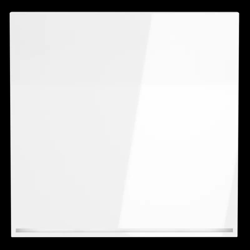 Клавиша для выключателя/переключателя одноклавишного с подсветкой, S70 (белый глянцевый)