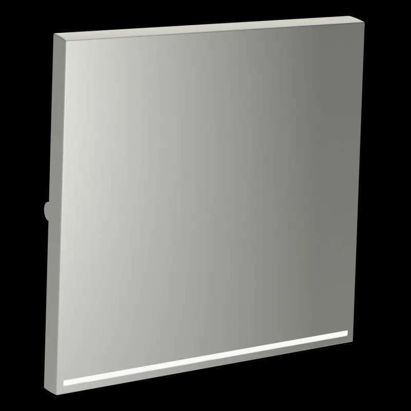 Клавиша для выключателя/переключателя одноклавишного с подсветкой, S70 (сталь)