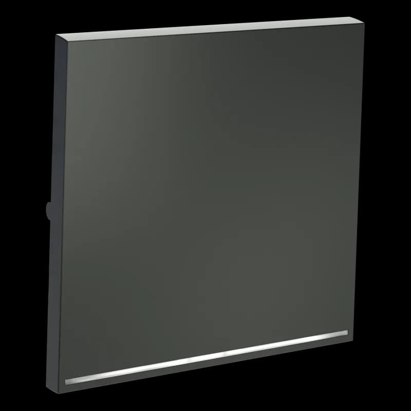 Клавиша для выключателя/переключателя одноклавишного с подсветкой, S70 (титан)