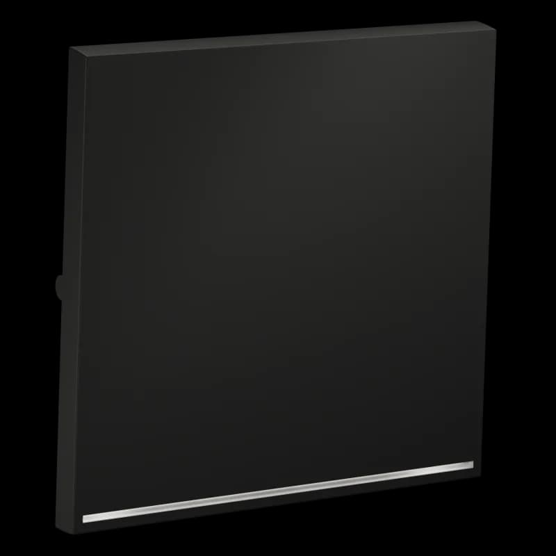 Клавиша для выключателя/переключателя одноклавишного с подсветкой, S70 (графит)