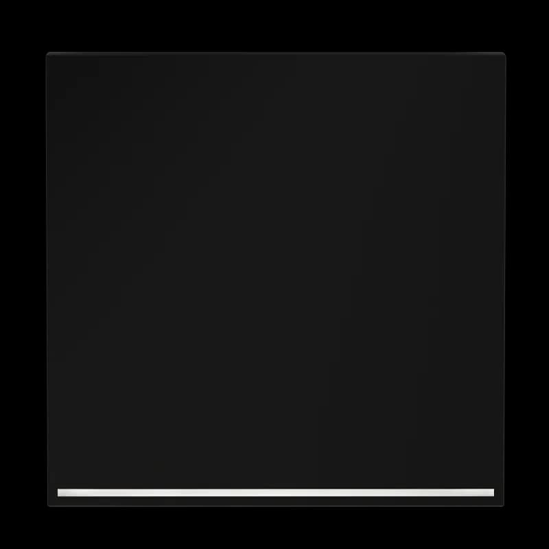 Клавиша для выключателя/переключателя одноклавишного с подсветкой, S70 (черный матовый)