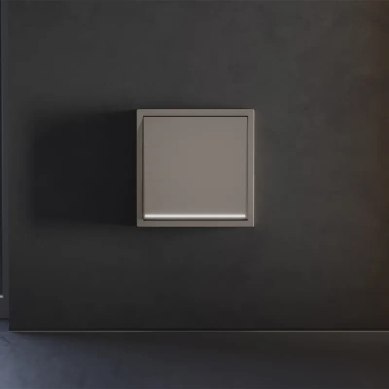 Клавиша для выключателя/переключателя одноклавишного с подсветкой, S70 (капучино)