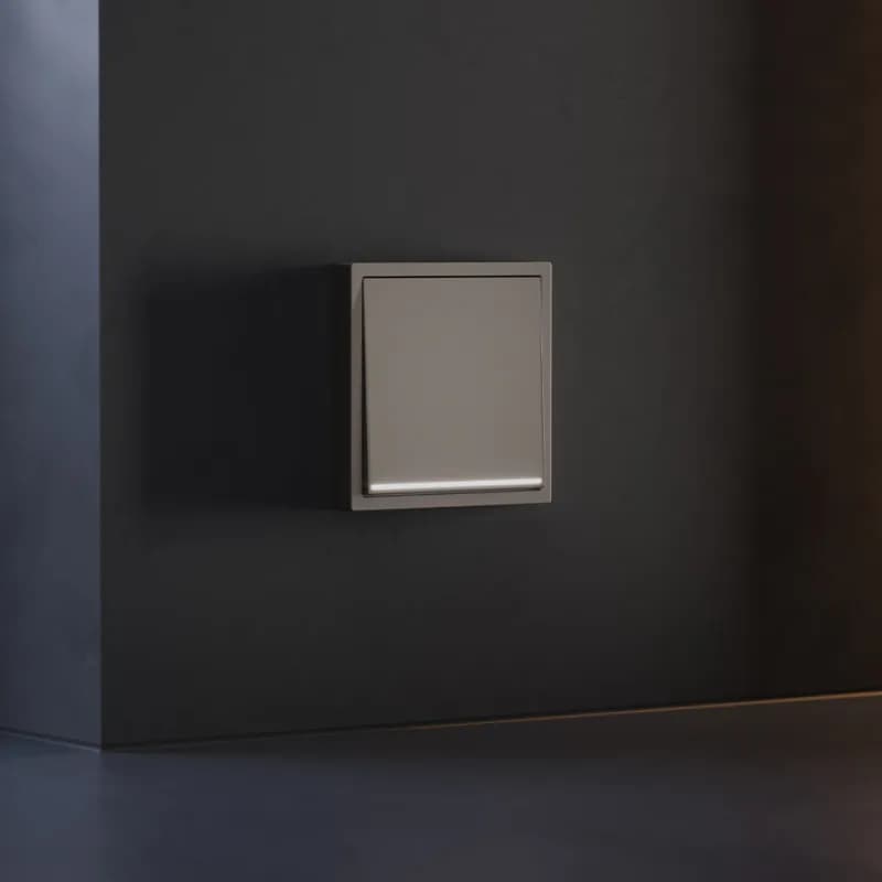 Клавиша для выключателя/переключателя одноклавишного с подсветкой, S70 (капучино)