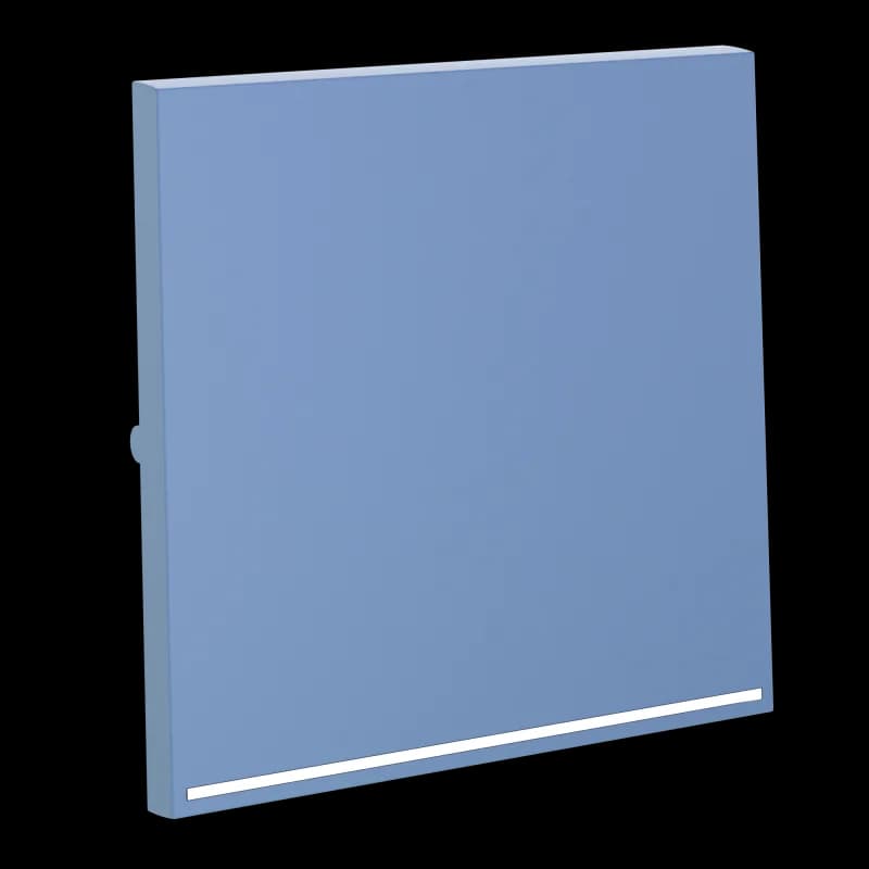 Клавиша для выключателя/переключателя одноклавишного с подсветкой, S70 (деним)