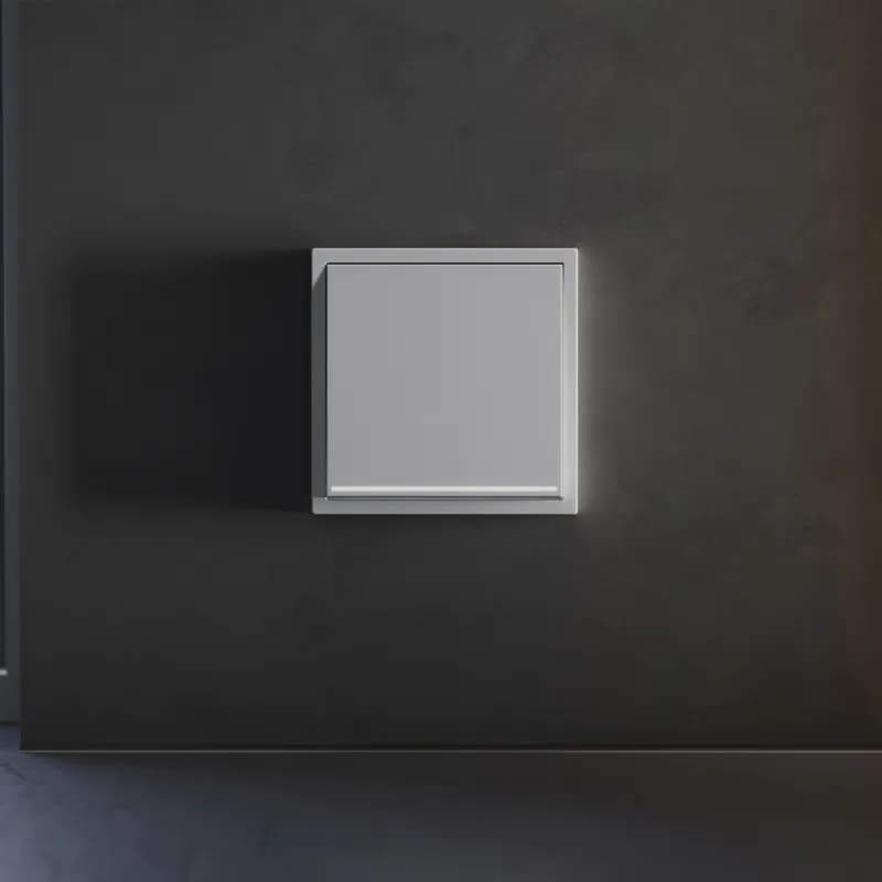 Клавиша для выключателя/переключателя одноклавишного с подсветкой, S70 (серый)