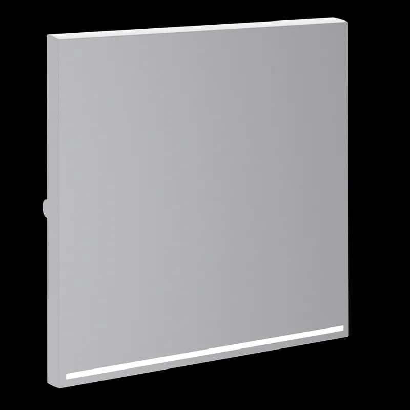 Клавиша для выключателя/переключателя одноклавишного с подсветкой, S70 (серый)