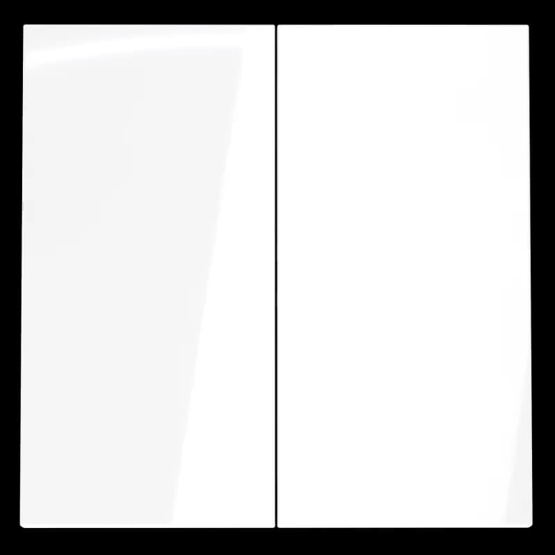 Клавиши для выключателя/переключателя двухклавишного, S70 (белый глянцевый)