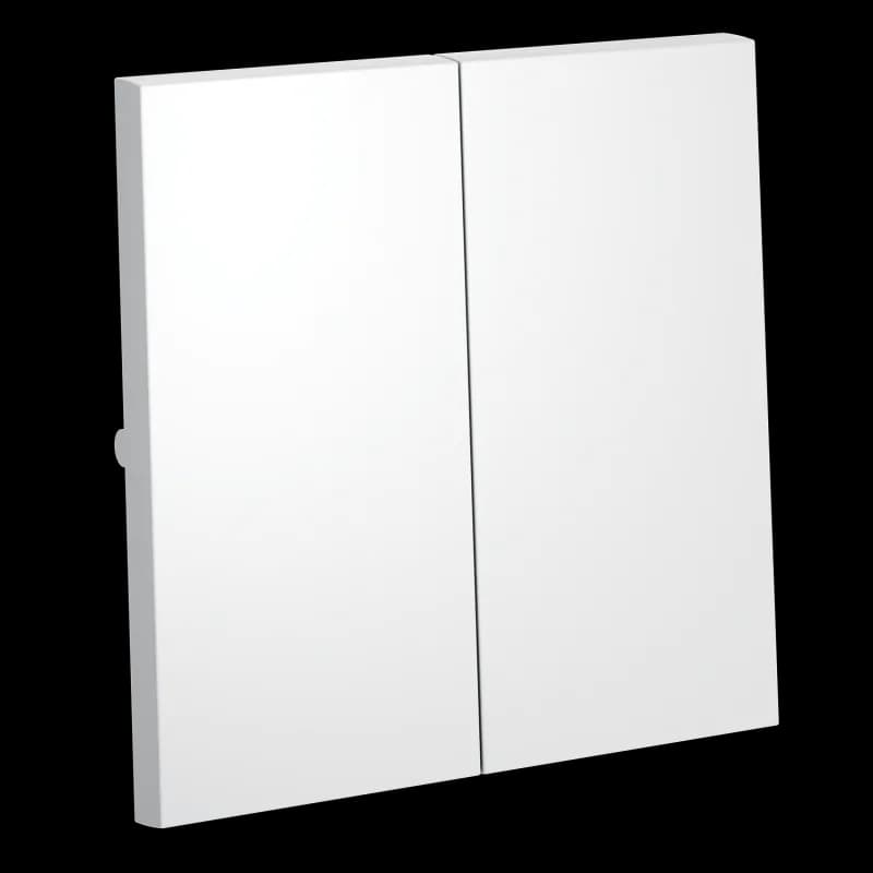 Клавиши для выключателя/переключателя двухклавишного, S70 (белый матовый)