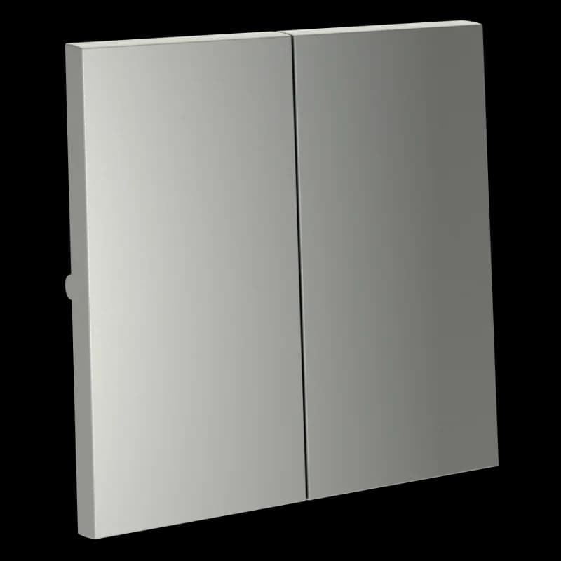 Клавиши для выключателя/переключателя двухклавишного, S70 (сталь)