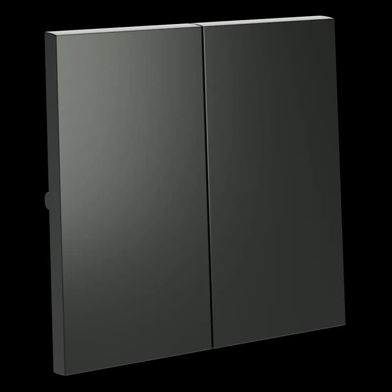 Клавиши для выключателя/переключателя двухклавишного, S70 (титан)