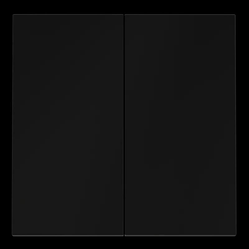 Клавиши для выключателя/переключателя двухклавишного, S70 (черный матовый)