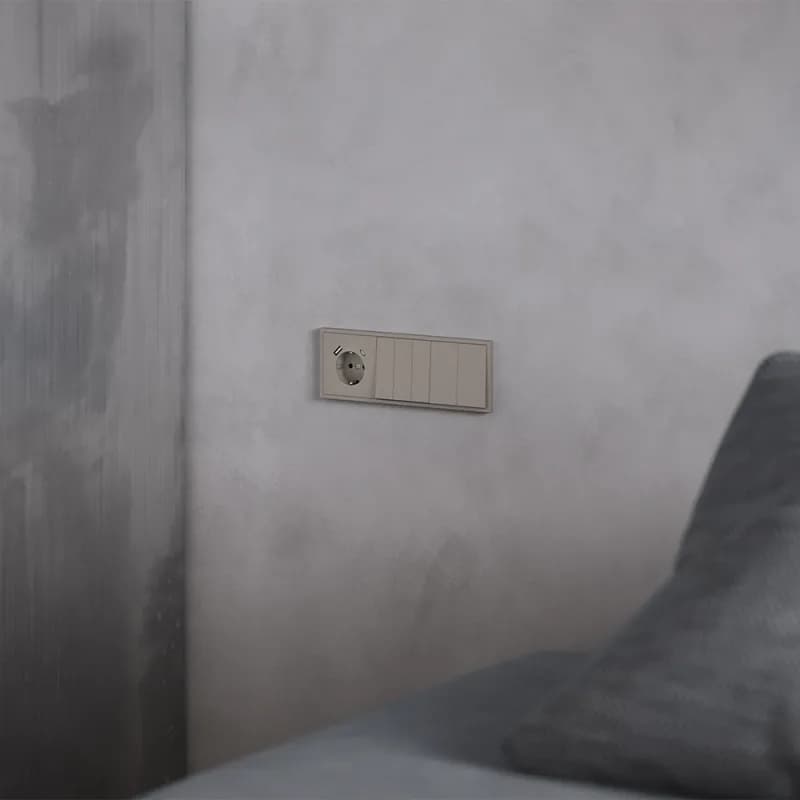 Клавиши для выключателя/переключателя двухклавишного, S70 (капучино)