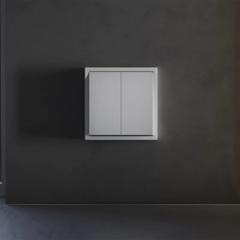 Клавиши для выключателя/переключателя двухклавишного, S70 (серый)