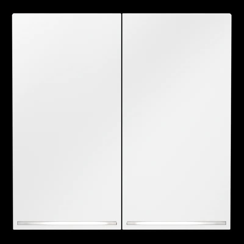 Клавиши для выключателя/переключателя двухклавишного с подсветкой, S70 (белый матовый)