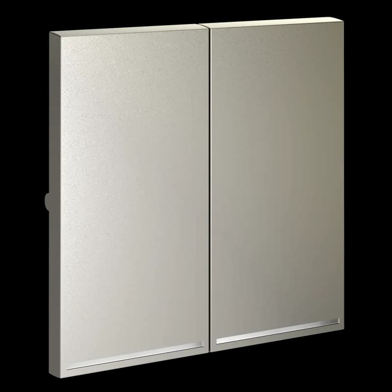 Клавиши для выключателя/переключателя двухклавишного с подсветкой, S70 (шелк)