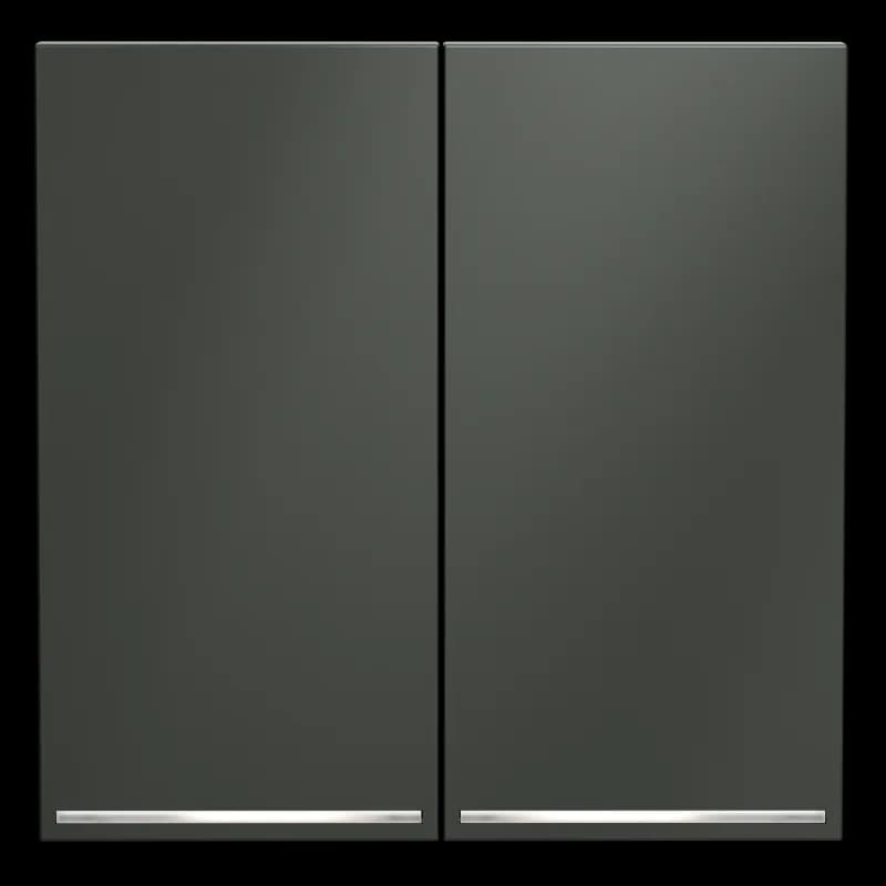 Клавиши для выключателя/переключателя двухклавишного с подсветкой, S70 (титан)