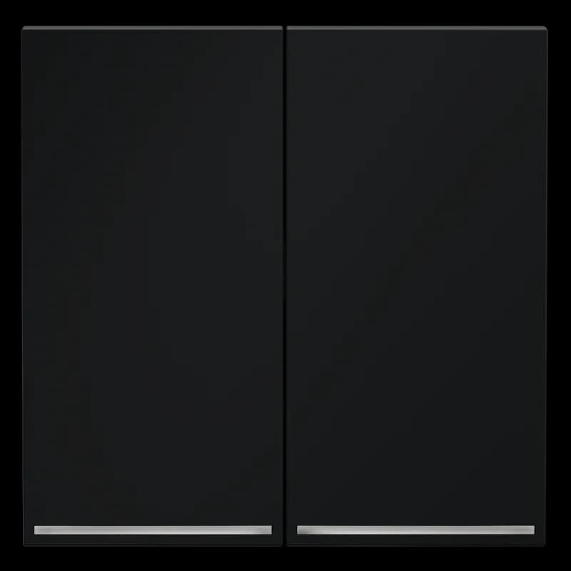 Клавиши для выключателя/переключателя двухклавишного с подсветкой, S70 (графит)