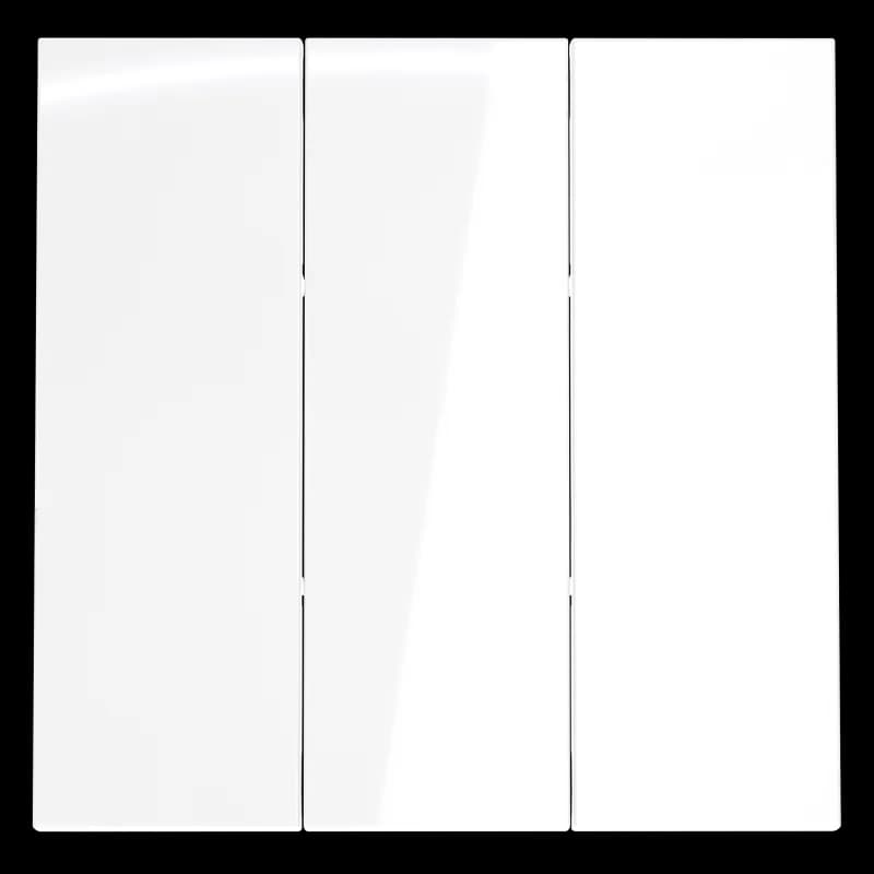 Клавиши для выключателя/переключателя трехклавишного, S70 (белый глянцевый)