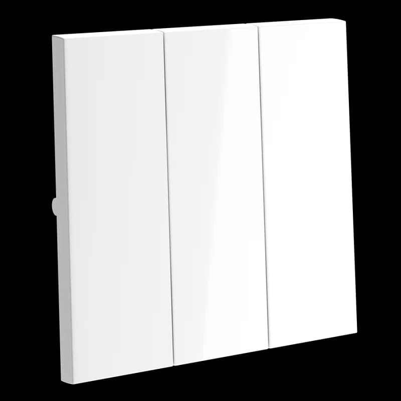 Клавиши для выключателя/переключателя трехклавишного, S70 (белый глянцевый)