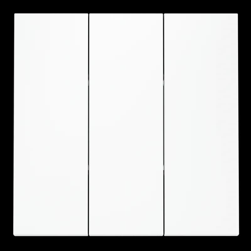 Клавиши для выключателя/переключателя трехклавишного, S70 (белый матовый)