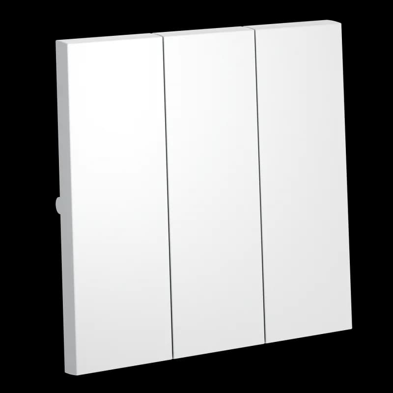 Клавиши для выключателя/переключателя трехклавишного, S70 (белый матовый)