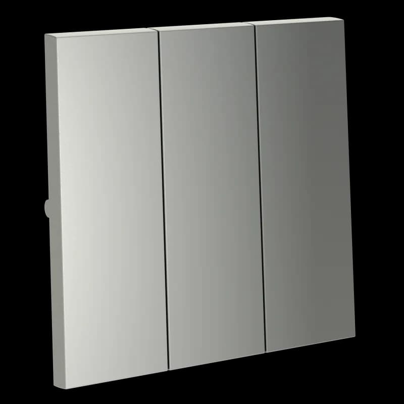 Клавиши для выключателя/переключателя трехклавишного, S70 (сталь)