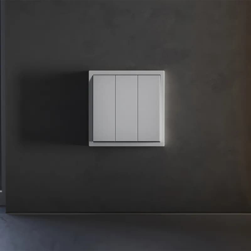 Клавиши для выключателя/переключателя трехклавишного, S70 (серый)