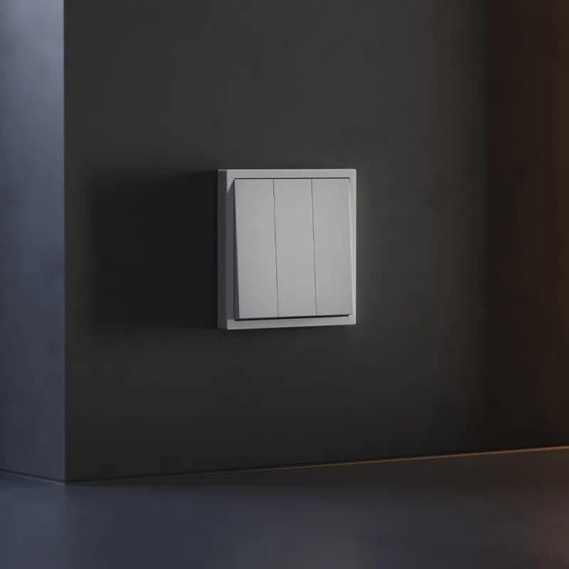 Клавиши для выключателя/переключателя трехклавишного, S70 (серый)