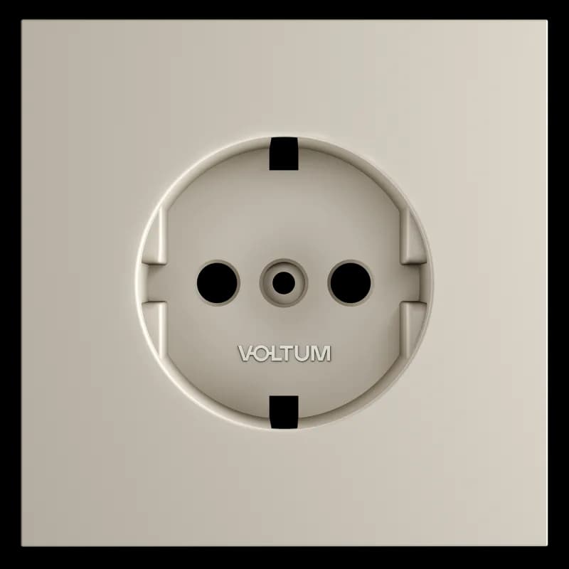 Накладка для розетки с заземлением, S70 (кашемир)