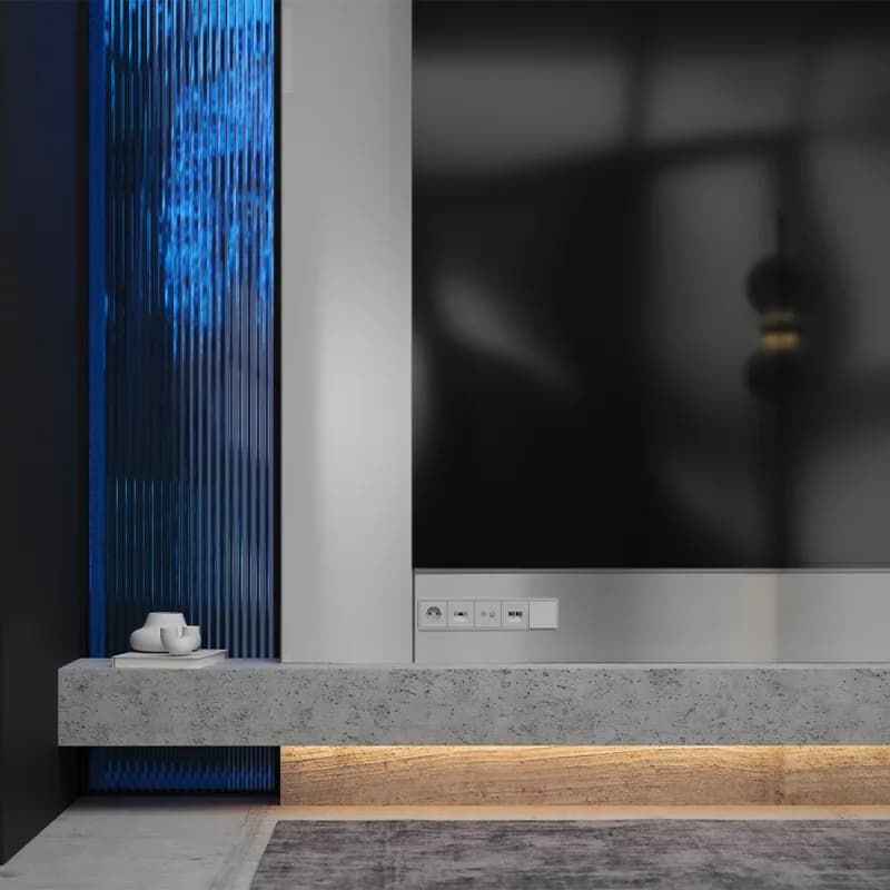 Накладка для розетки с заземлением, S70 (серый)