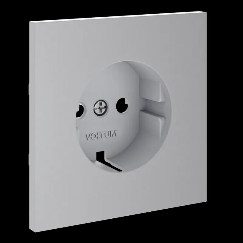 Накладка для розетки с заземлением, S70 (серый)