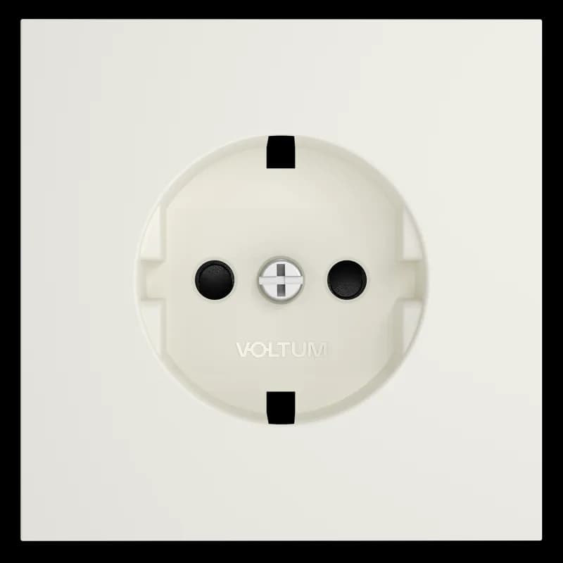 Накладка для розетки с заземлением и защитными шторками, S70 (хлопок)