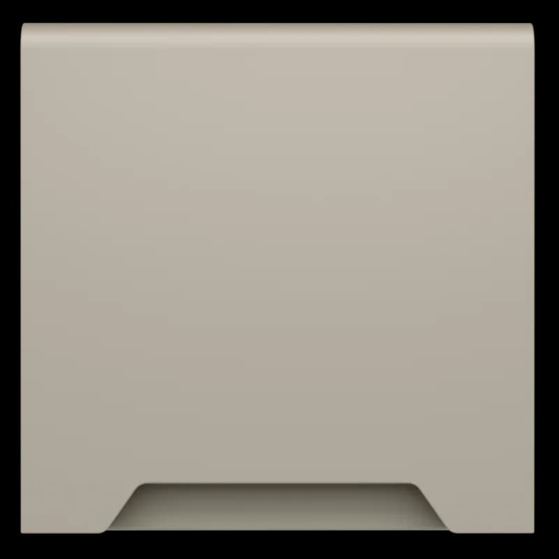 Накладка для розетки с заземлением, защитными шторками и крышкой, S70 (кашемир)