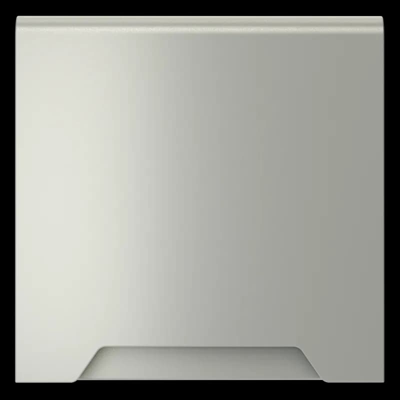 Накладка для розетки с заземлением, защитными шторками и крышкой, S70 (сталь)