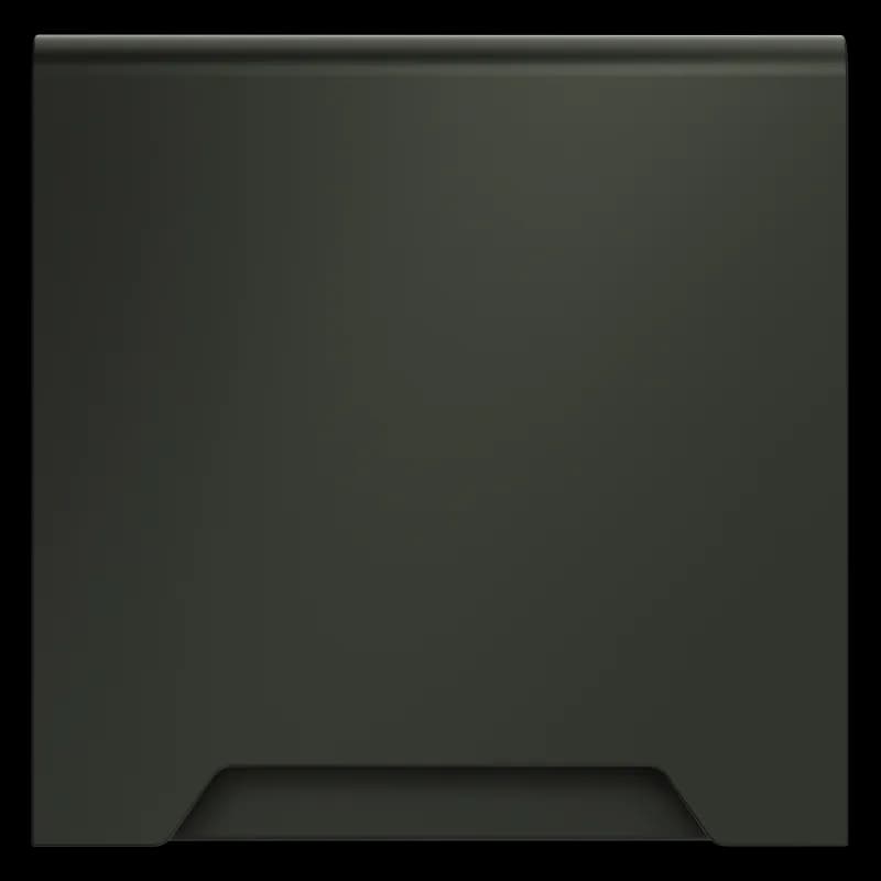 Накладка для розетки с заземлением, защитными шторками и крышкой, S70 (титан)