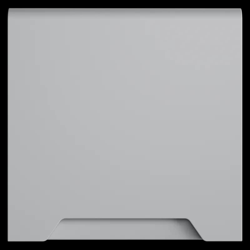 Накладка для розетки с заземлением, защитными шторками и крышкой, S70 (серый)