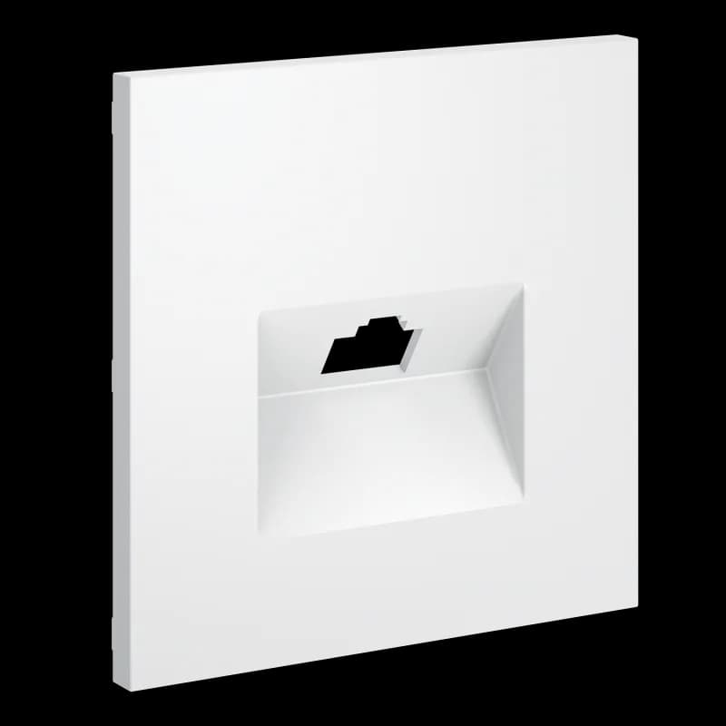 Накладка для розетки компьютерной RJ45 кат.6, S70 (белый матовый)