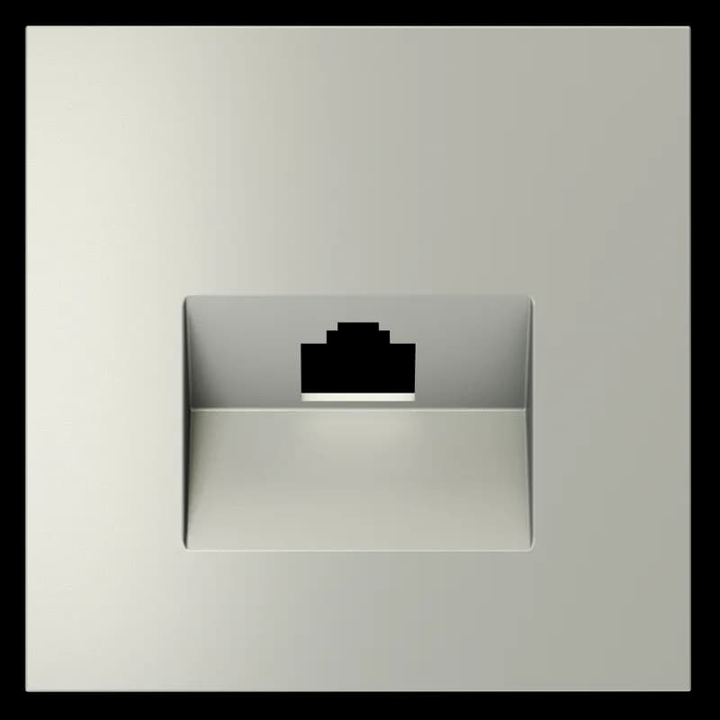 Накладка для розетки компьютерной RJ45 кат.6, S70 (сталь)