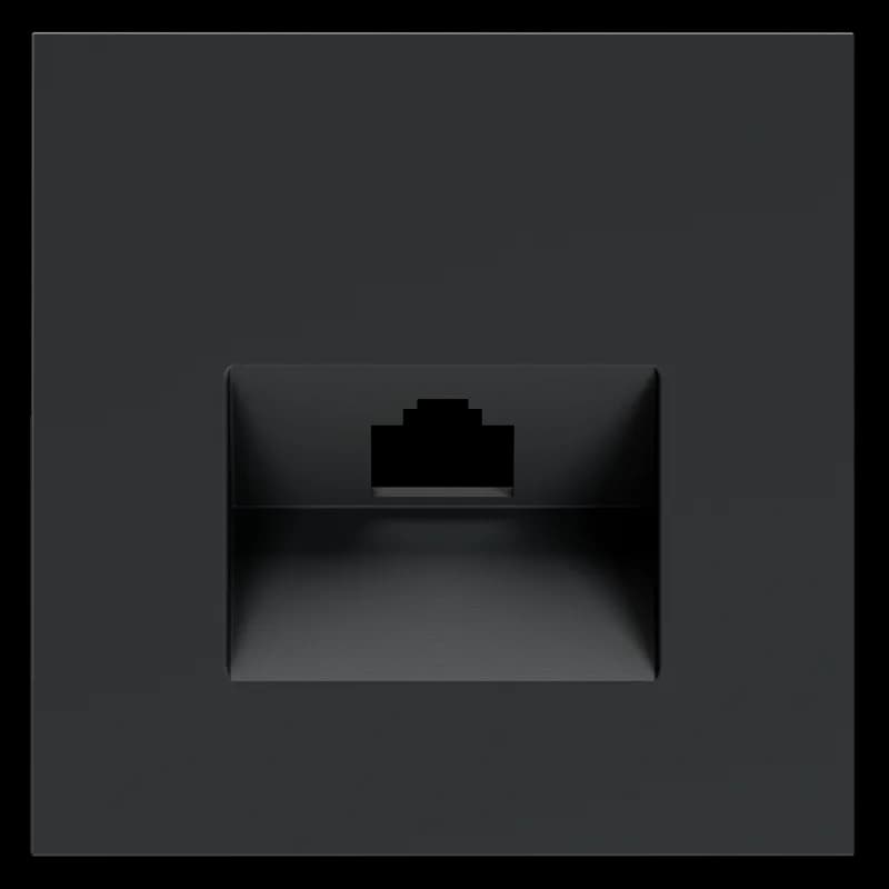 Накладка для розетки компьютерной RJ45 кат.6, S70 (графит)