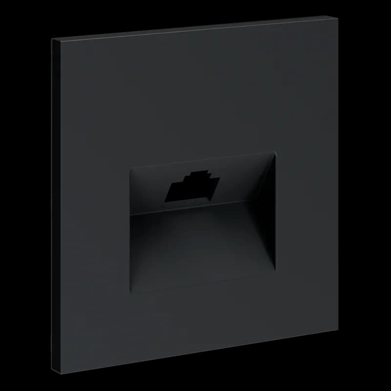 Накладка для розетки компьютерной RJ45 кат.6, S70 (графит)