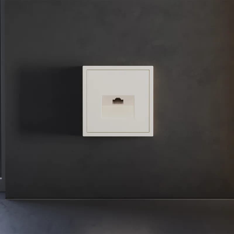 Накладка для розетки компьютерной RJ45 кат.6, S70 (хлопок)