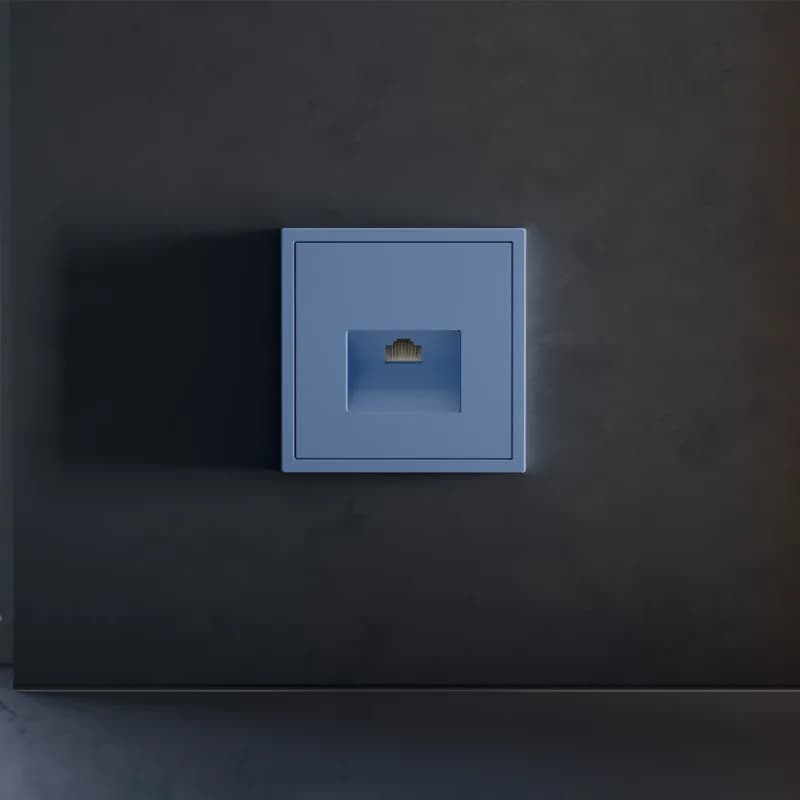 Накладка для розетки компьютерной RJ45 кат.6, S70 (деним)