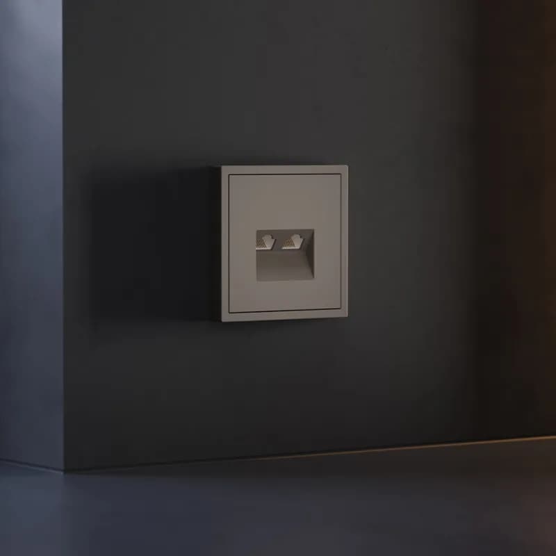 Накладка для розетки компьютерной двойной RJ45+RJ45 кат.6, S70 (капучино)