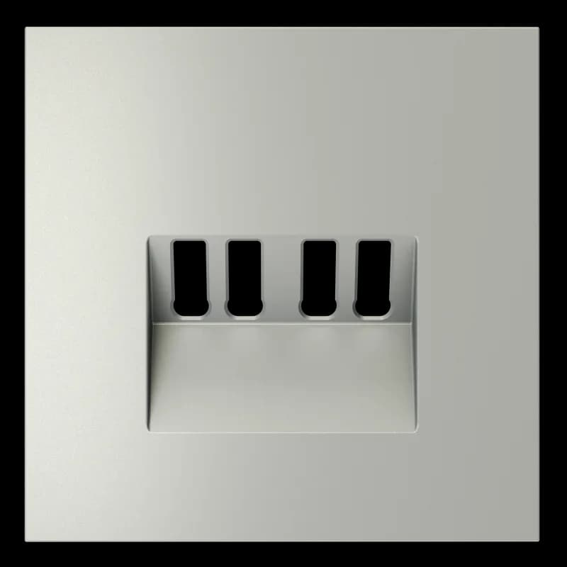 Накладка для розетки акустической 4-местной , S70 (сталь)